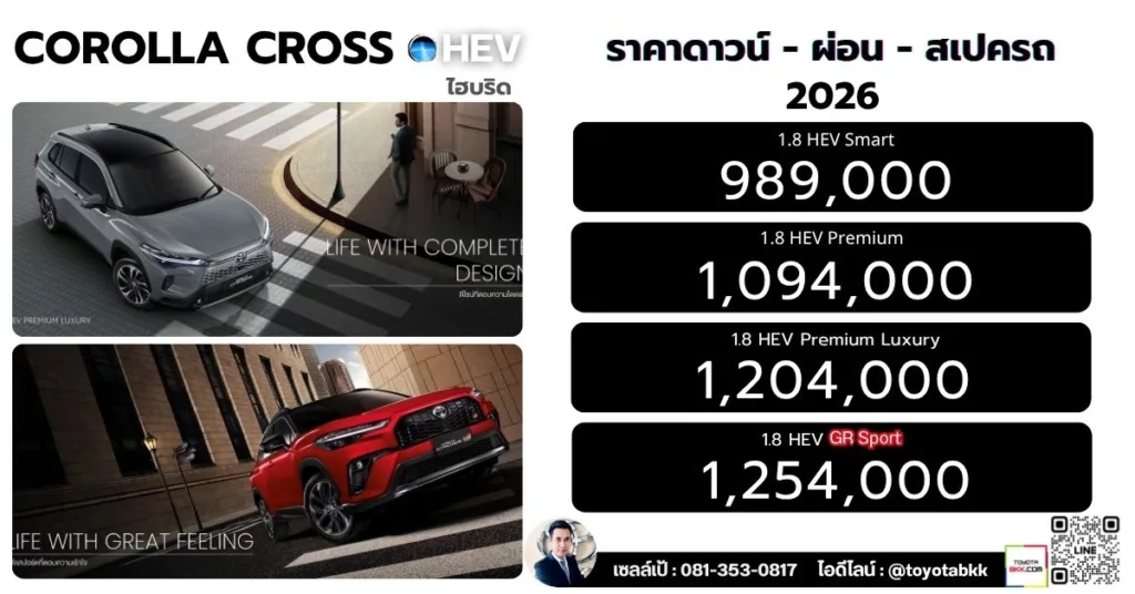 ราคา corolla cross