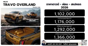 ราคา Travo Overland 4ประตู